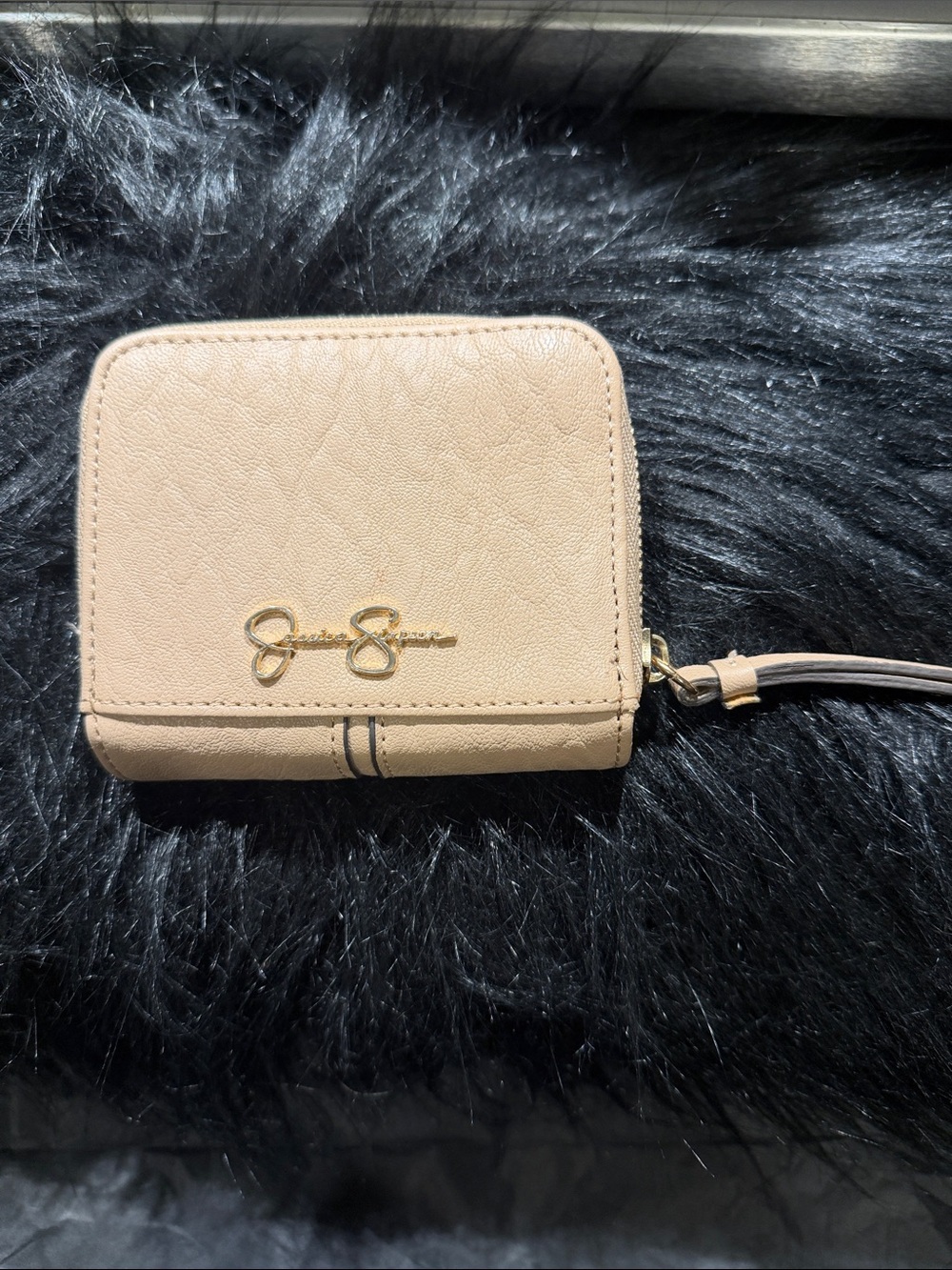 Jessica Simpson Faux Leather Zip Around Wallet
